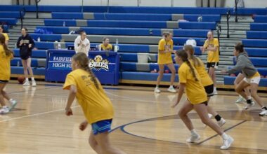 Nine Montana State women's basketball players run camp in Fairfield on Tuesday