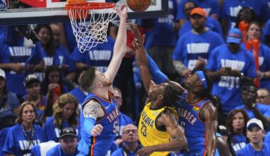 Pacers fail to sweep Games 1 and 2 in a series for the first time in these playoffs