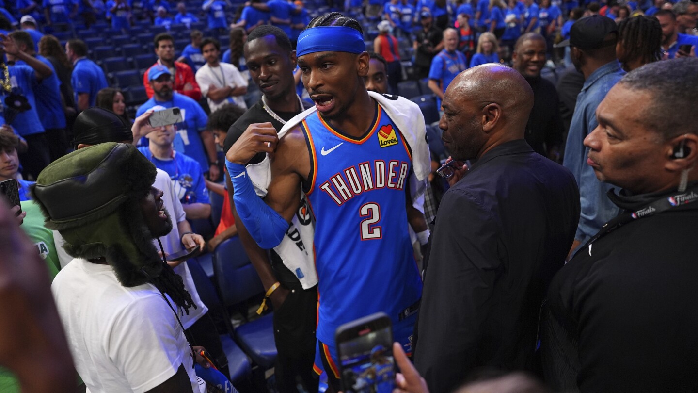 Game 2: Thunder open another big lead and keep control, topping Pacers 123-107 to even NBA Finals