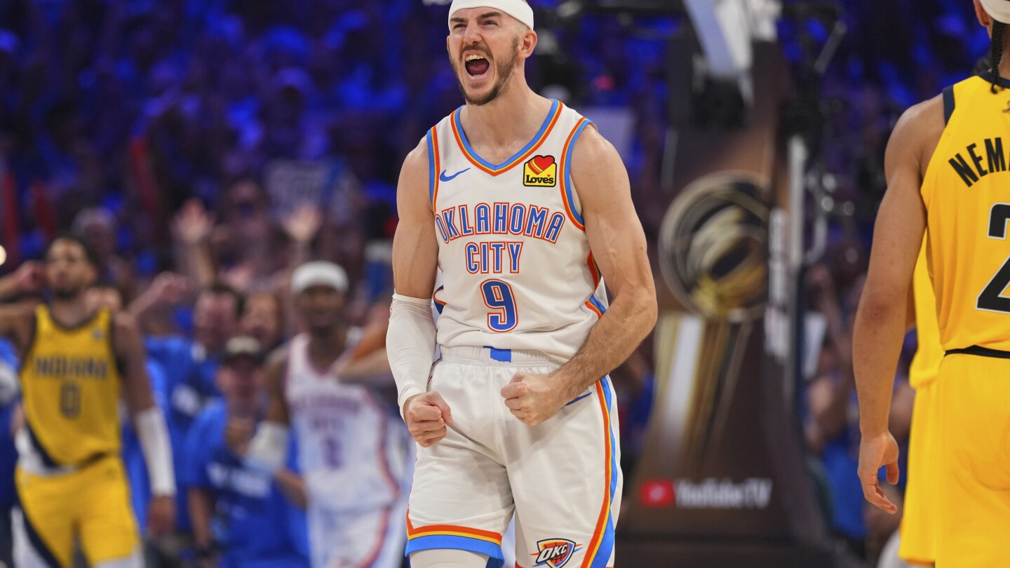 Thunder take big lead, then dig in late to beat Pacers 120-109 for 3-2 lead in NBA Finals