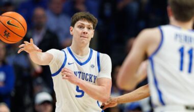 Trent Noah reacts to seeing his good friend Travis Perry leave for Ole Miss