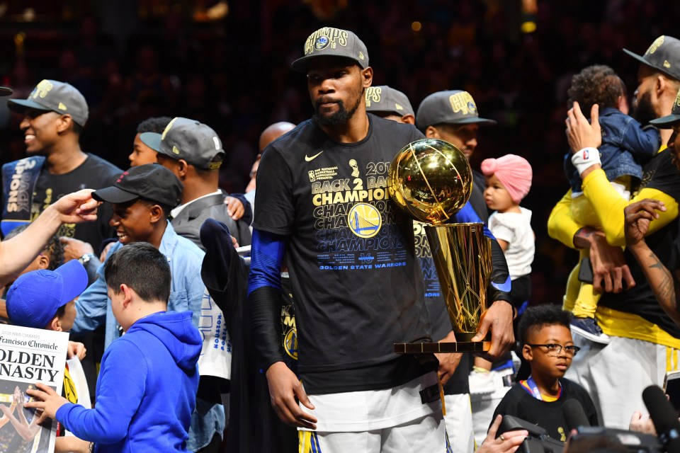 KD won back-to-back rings with Golden State