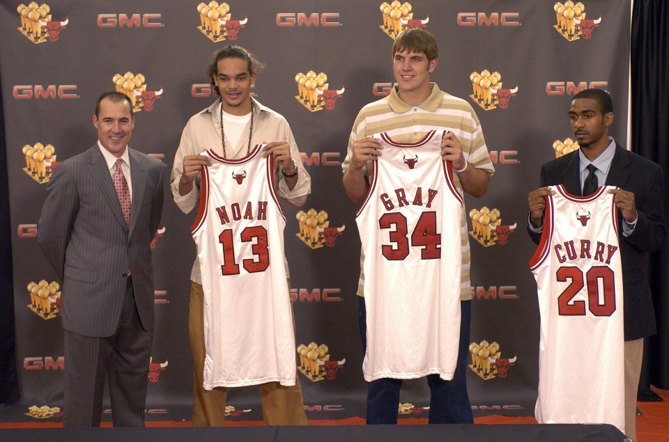 2007 second-round pick JamesOn Curry [right] never played a regular-season game for the Bulls