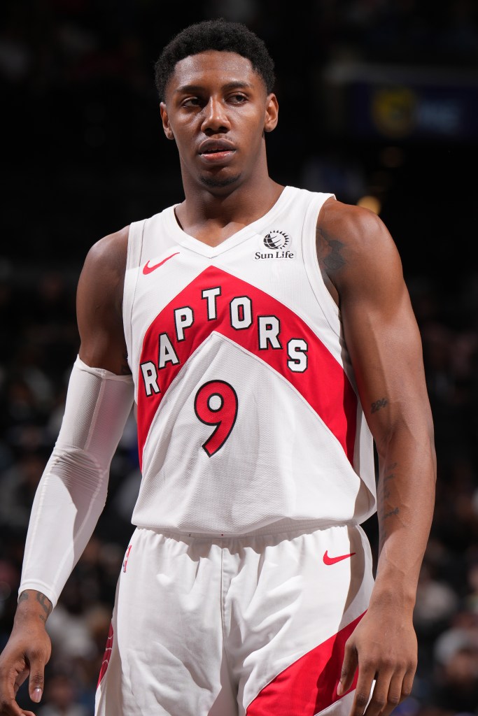 RJ Barrett #9 of the Toronto Raptors.