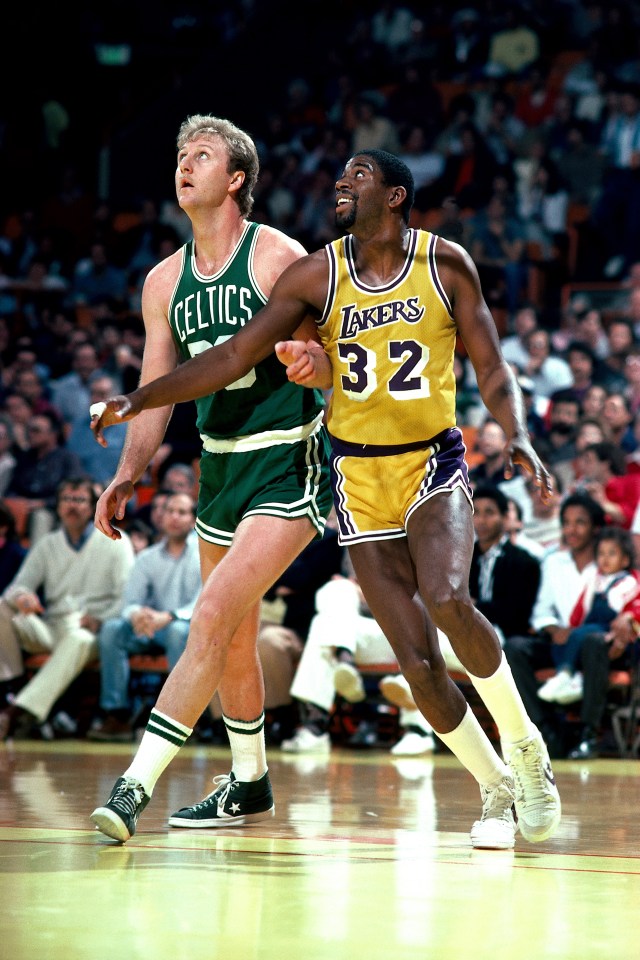 Larry Bird and Magic Johnson captured the peak of the rivalry between the Boston Celtics and Los Angeles Lakers