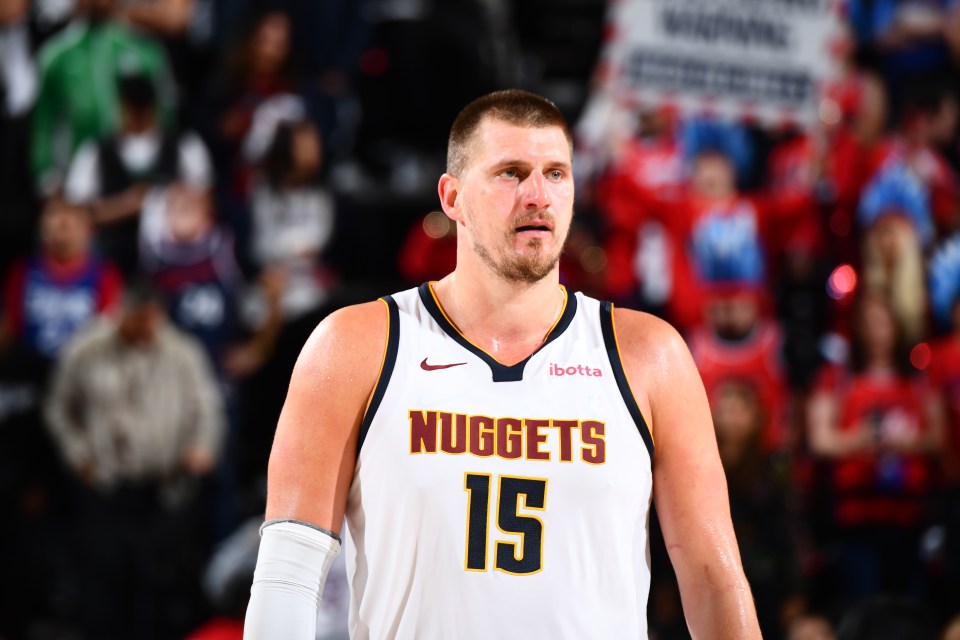 Nikola Jokic #15 of the Denver Nuggets.