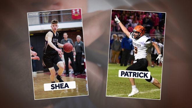 Finnegan and Ryan were both high school athletes. speakers from herren wellness talk to a class at hingham high about their struggles with addiction.