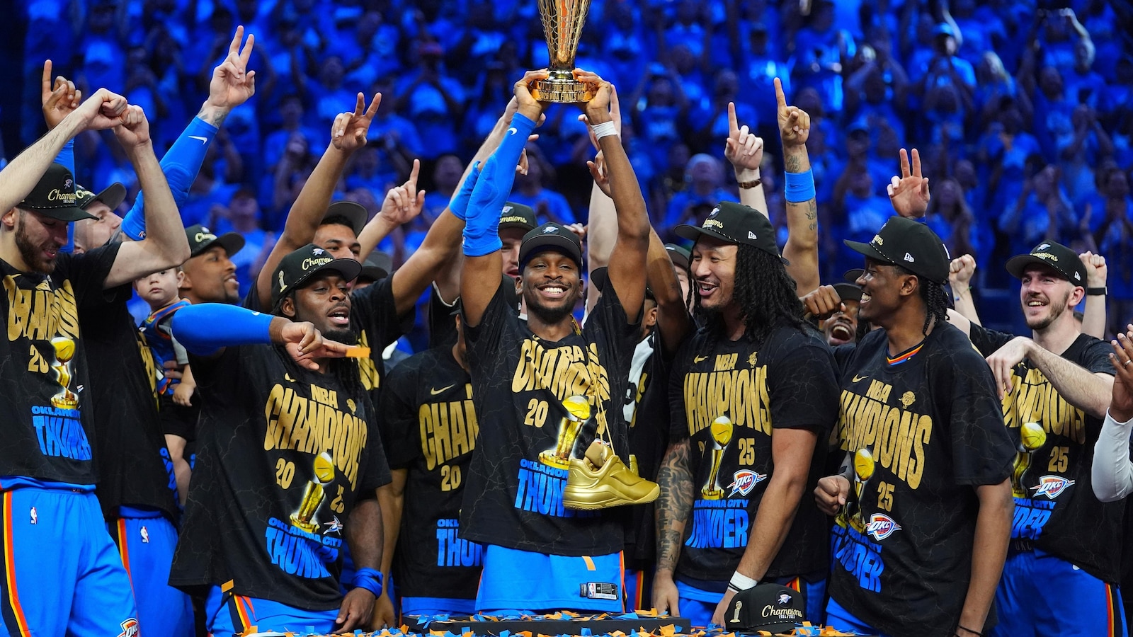 Oklahoma City Thunder fans celebrate NBA title with parade after years of heartbreak