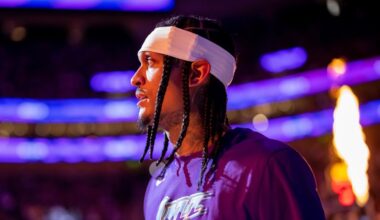 Utah Jazz guard Jordan Clarkson (00)...