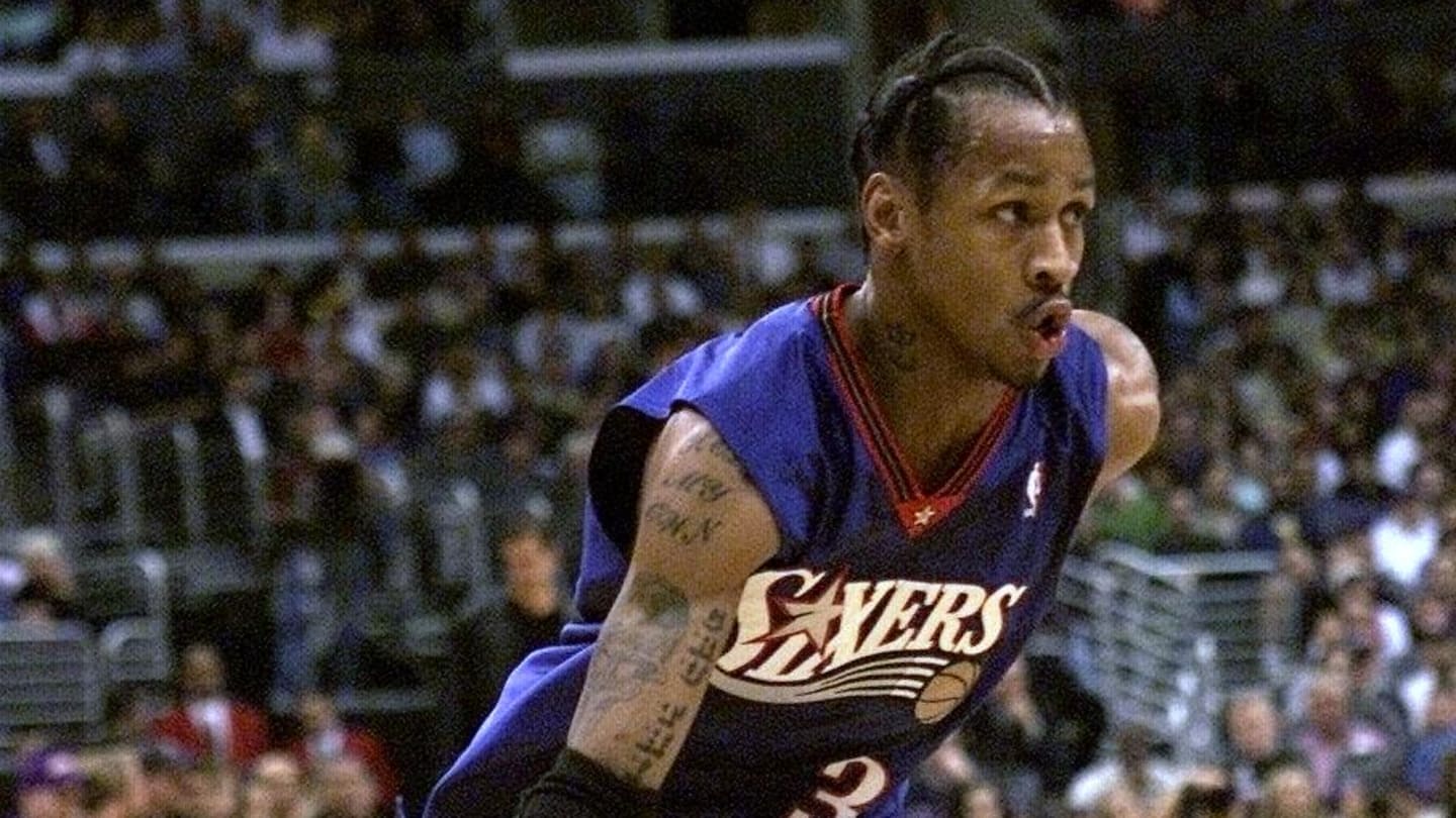 Allen Iverson has four-word salute to Julius Erving in Sixers legends powerhouse post