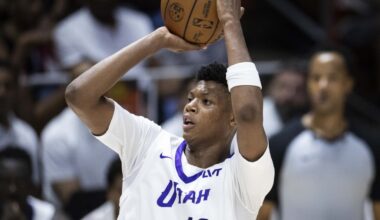 Utah Jazz forward Ace Bailey (19)