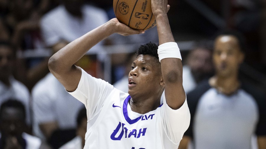 Utah Jazz forward Ace Bailey (19)