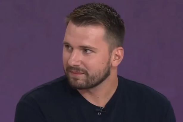 Luka Doncic speaks to promote a magazine cover