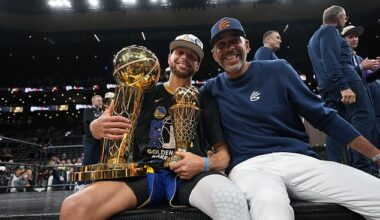 Dell Curry, seen with Steph after winning the 2022 NBA Finals, is joining Amazon Prime Video
