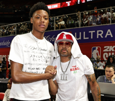 San Antonio Spurs’ rookie Ace Bailey had an unexpected encounter with the NBA icon Allen Iverson during Summer League games in Las Vegas