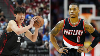 Portland Trailblazer rookie Yang Hansen reacts to Damian Lillard’s blockbuster return after signing a staggering $42 million contract