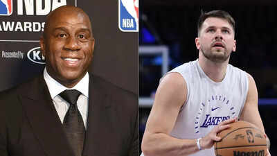 Los Angeles Lakers legend Magic Johnson reacts to Luka Doncic’s intense physical transformation