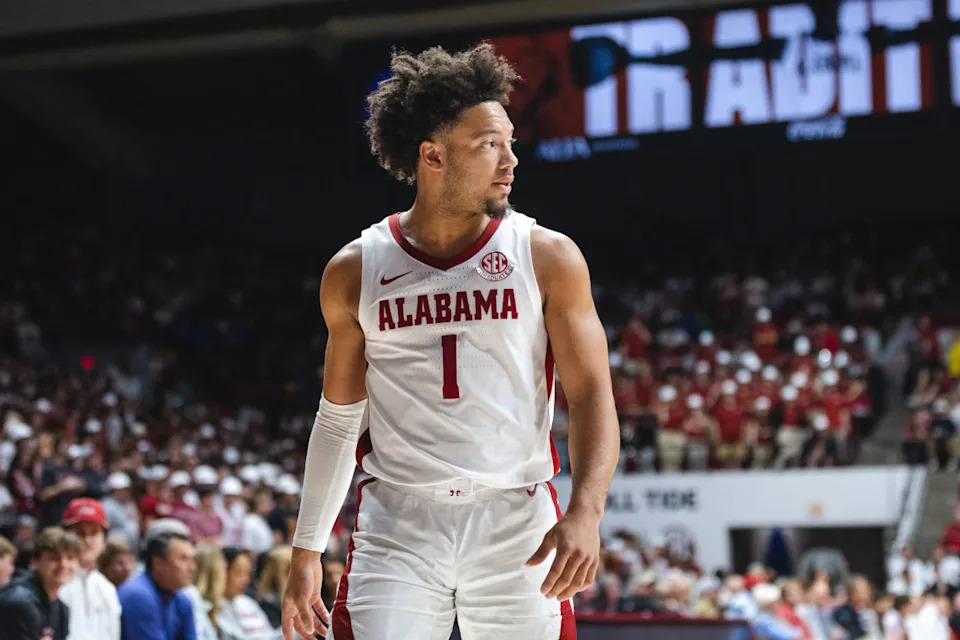 Alabama Crimson Tide guard Mark Sears (1).Will McLelland-Imagn Images