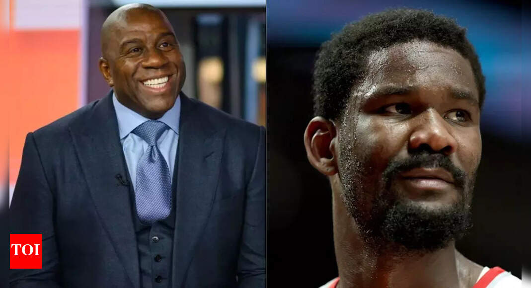 Magic Johnson reacts as Los Angeles Lakers land Deandre Ayton to join forces with LeBron James and Luka Doncic | NBA News