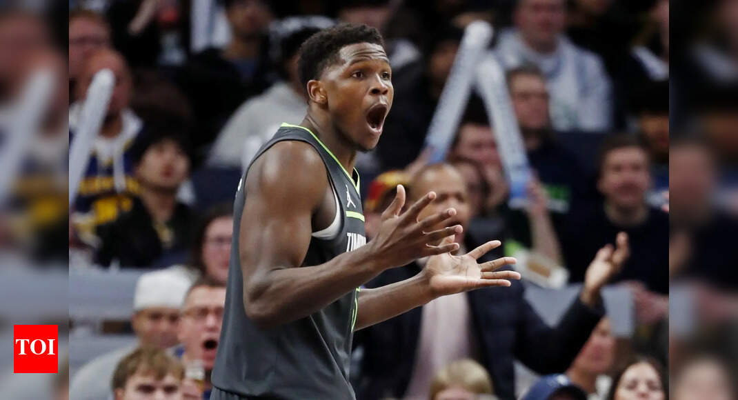 Anthony Edwards fined $50,000 by the NBA for obscene gesture toward officials during the Timberwolves-Grizzlies game | NBA News