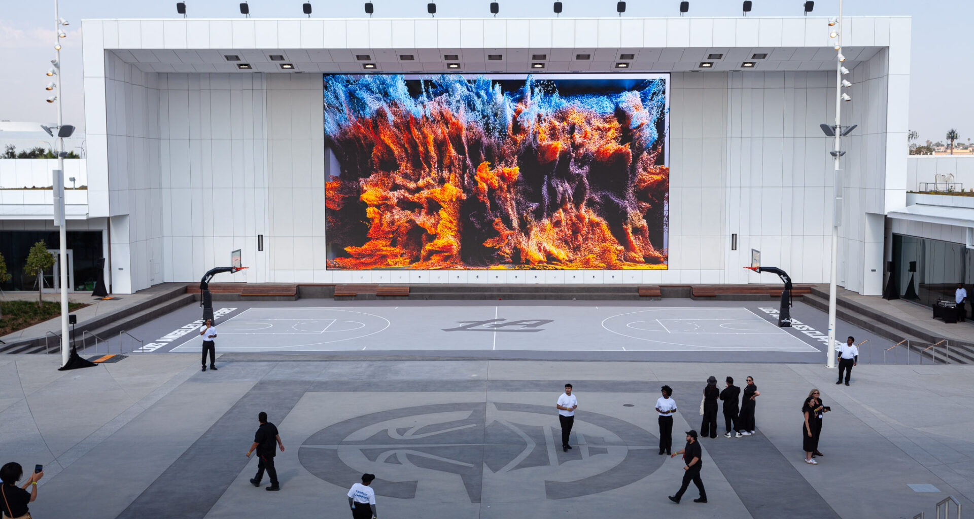 The Clippers drafted all-star artists for the installations at Intuit Dome