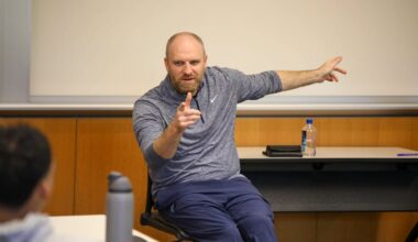 Head coach of Memphis Grizzlies Taylor Jenkins returns to Penn