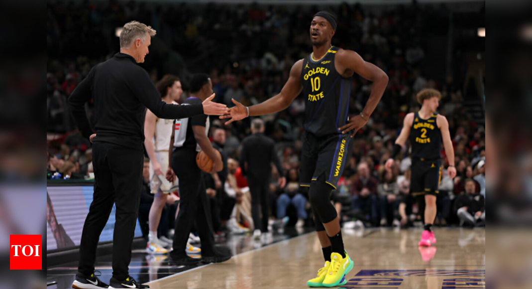 Jimmy Butler and Steve Kerr Exchange Heated Words After Controversial Late-Game Shot in Warriors' Win Over Portland Trail Blazers | NBA News