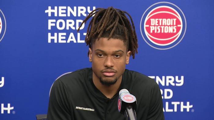 Detroit Pistons introduce confident rookie Chaz Lanier