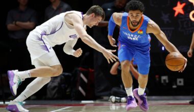 Thunder’s Ajay Mitchell Shows Breakout Flashes At NBA Summer League In Salt Lake City