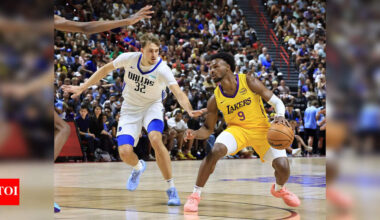 Skip Bayless sparks controversy after criticizing Bronny James’ missed shot in Lakers vs Mavericks game | NBA News