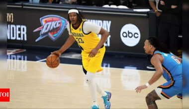 Myles Turner joins Milwaukee Bucks on $108.9M deal, says emotional goodbye to Indiana Pacers fans | NBA News