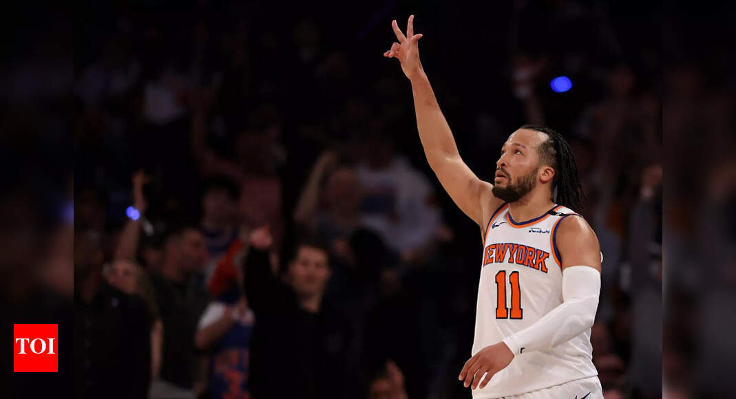 Inside Jalen Brunson and Karl-Anthony Towns' low-key Knicks celebration with Timothée Chalamet after crushing Celtics at MSG | NBA News