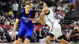 Cooper Flagg scores nearly half of Mavericks' points in summer league showdown with No. 2 pick Dylan Harper