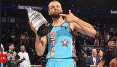 Golden State Warriors’ Stephen Curry shocks himself with accidental wedgie shot at celebrity golf event | NBA News