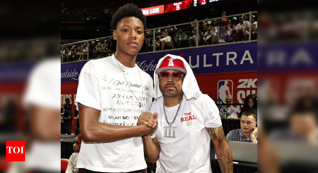 San Antonio Spurs’ rookie Ace Bailey had an unexpected encounter with the NBA icon Allen Iverson during Summer League games in Las Vegas | NBA News