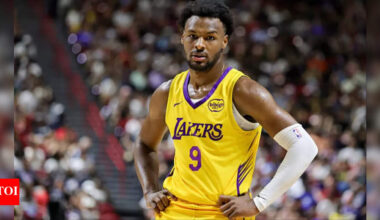 Zhuri James goes viral in Adidas as Bronny falls short in LA Lakers’ game against Dallas Mavericks | NBA News