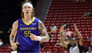 Gabe Madsen makes six first-half 3s