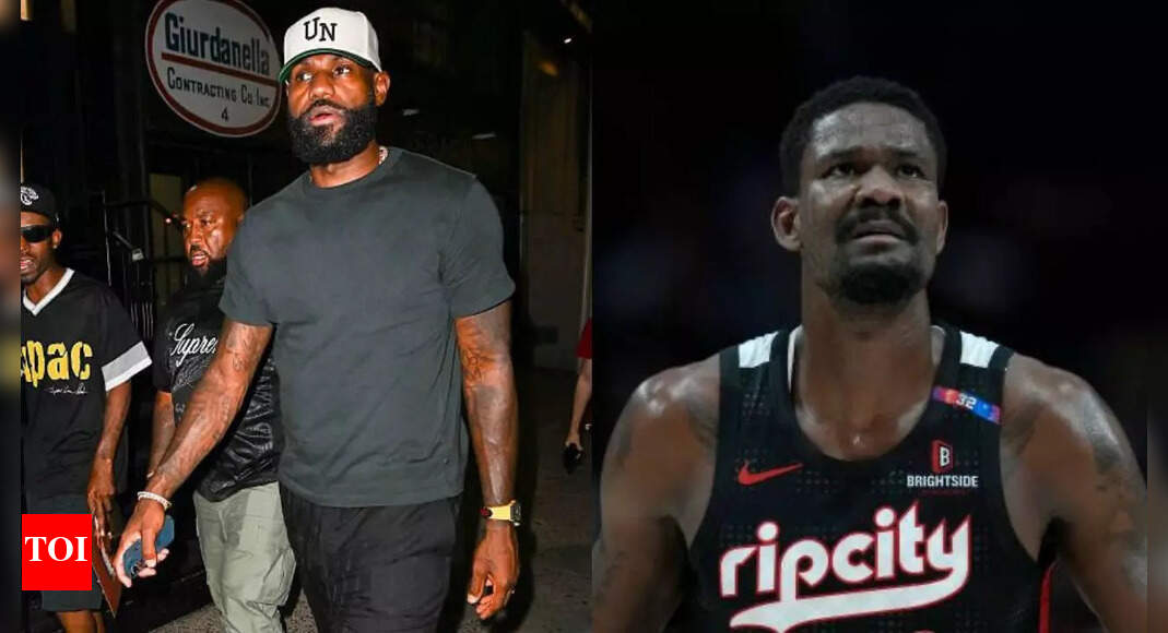 LeBron James makes a joint appearance with Los Angeles Lakers' newest recruit Deandre Ayton at Summer League game against LA Clippers | NBA News