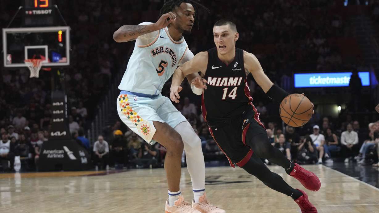 Heat guard Tyler Herro sidelined for game versus Portland due to groin tightness