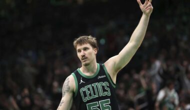 Rookie Baylor Scheierman delivers career night for Celtics in win over Nets
