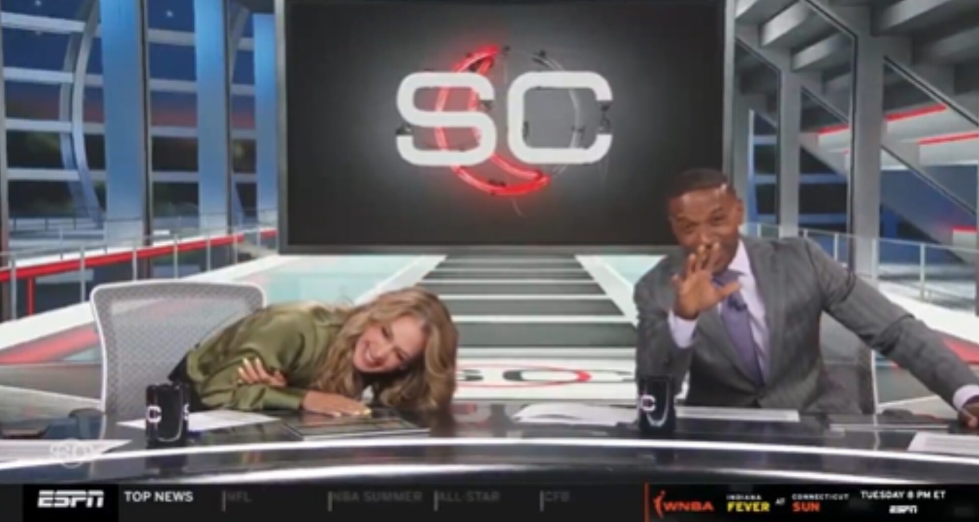 'Snatched his soul' - ESPN anchors in hysterics and can’t finish segment after absurd NBA Summer League dunk