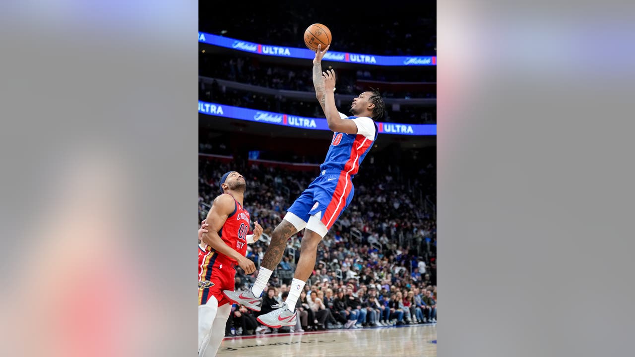 Holland has big final quarter and scores season-high 26 points to lead Pistons over Pelicans 136-130