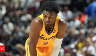 Boston Celtics outclass LA Lakers as Bronny James’ 18-point effort marred by turnover woes in Las Vegas matchup | NBA News