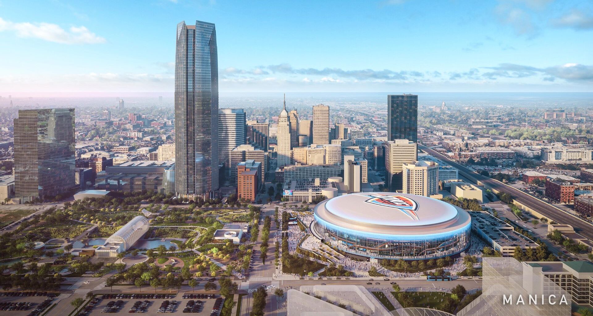 NBA fans get first glimpse of OKC's incredible new state-of-the-art $900million stadium - but all say same thing