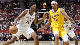 Derik Queen injury: Pelicans' first-rounder has surgery for torn wrist ligament, to be re-evaluated in October