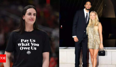 Indiana Fever star Caitlin Clark sends love to Tyrese Haliburton and Jade Jones' engagement | NBA News