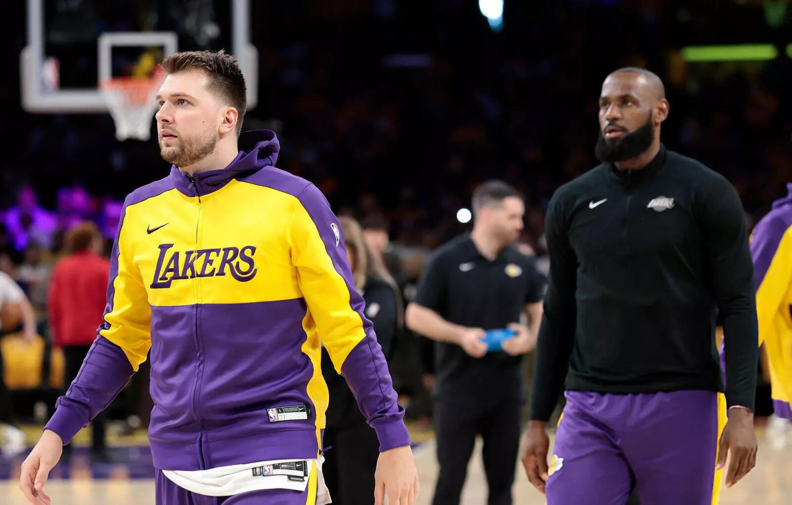 LeBron James and Luka Doncic