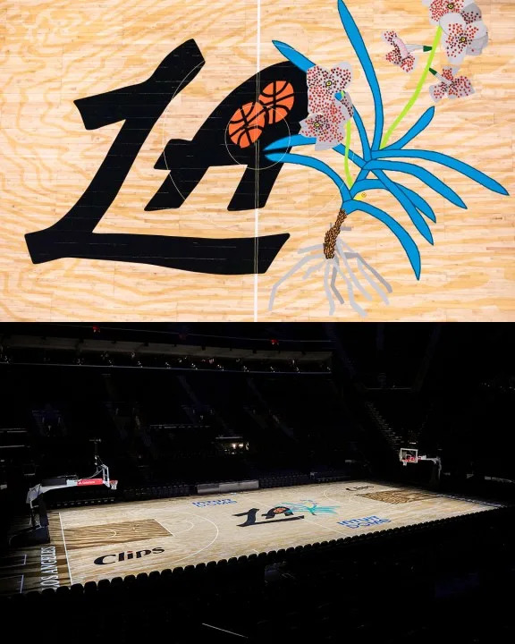 The Los Angeles Clippers city edition court for the 2024-25 season. (Los Angeles Clippers)