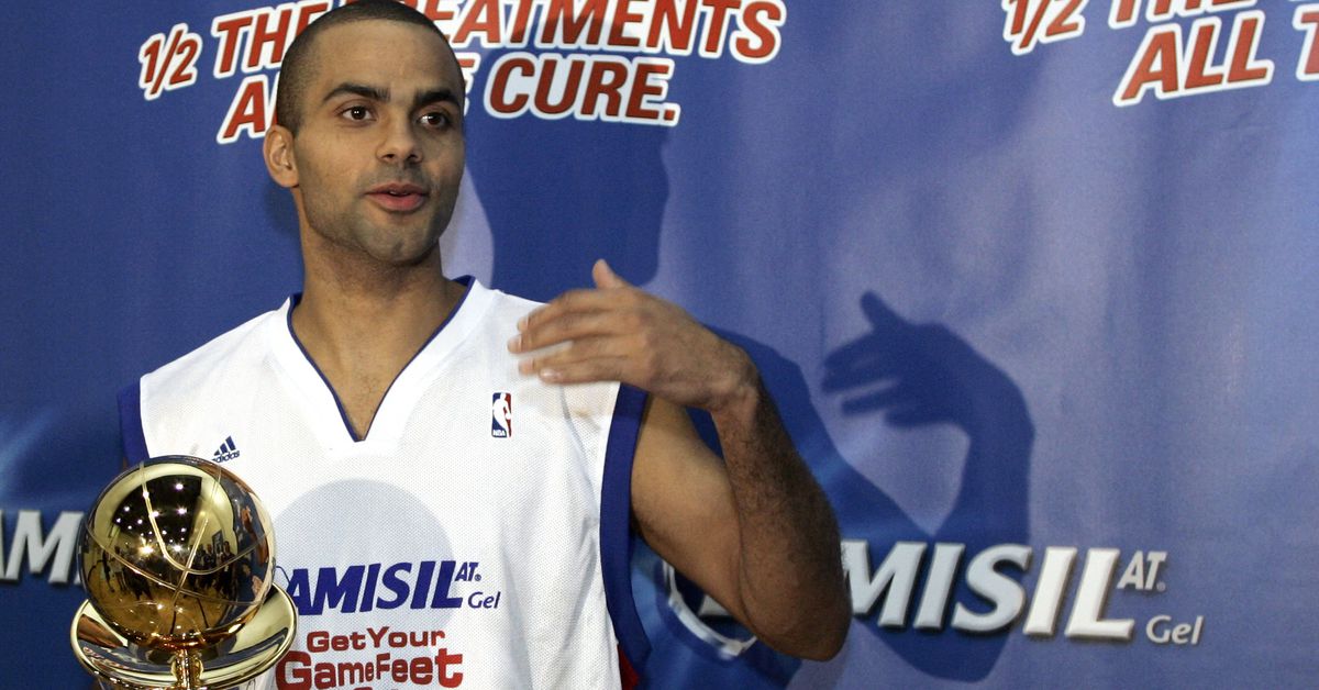 Tony Parker has a secret trophy room