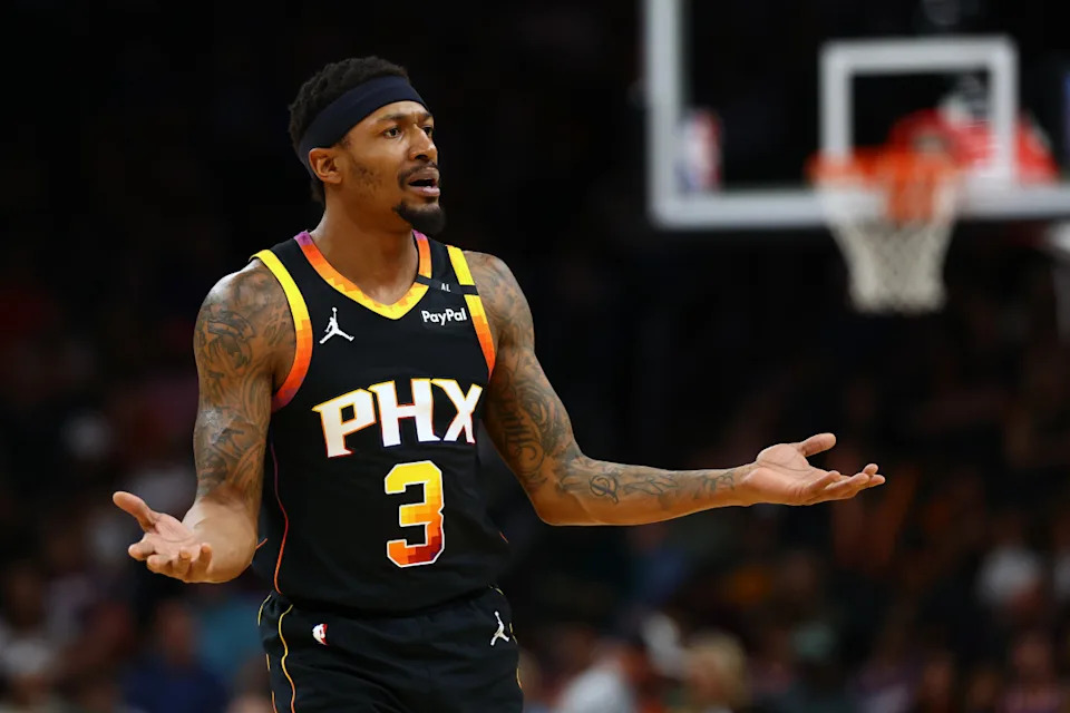 Phoenix Suns guard Bradley Beal (3).Mark J&period; Rebilas-Imagn Images